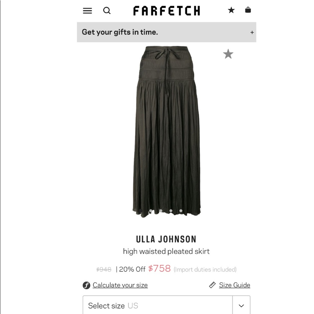 🆕 Ulla Johnson Pleated Skirt - Picture 8 of 8
